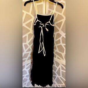 Elegant Black and White Dress